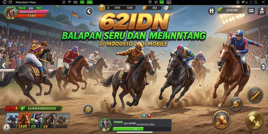 Gameplay Racing 62IDN yang mendebarkan dan penuh aksi.
