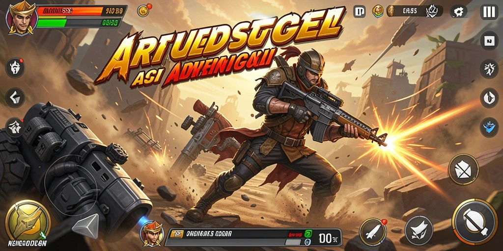 Tampilan gameplay menegangkan dari ARIESTOGEL yang menguji keterampilan Anda.