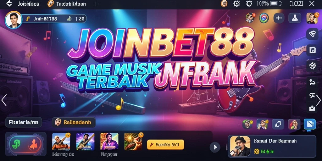 Tampilan screenshot <strong>JOINBET88</strong> menampilkan pemain yang sedang menikmati permainan Musik.