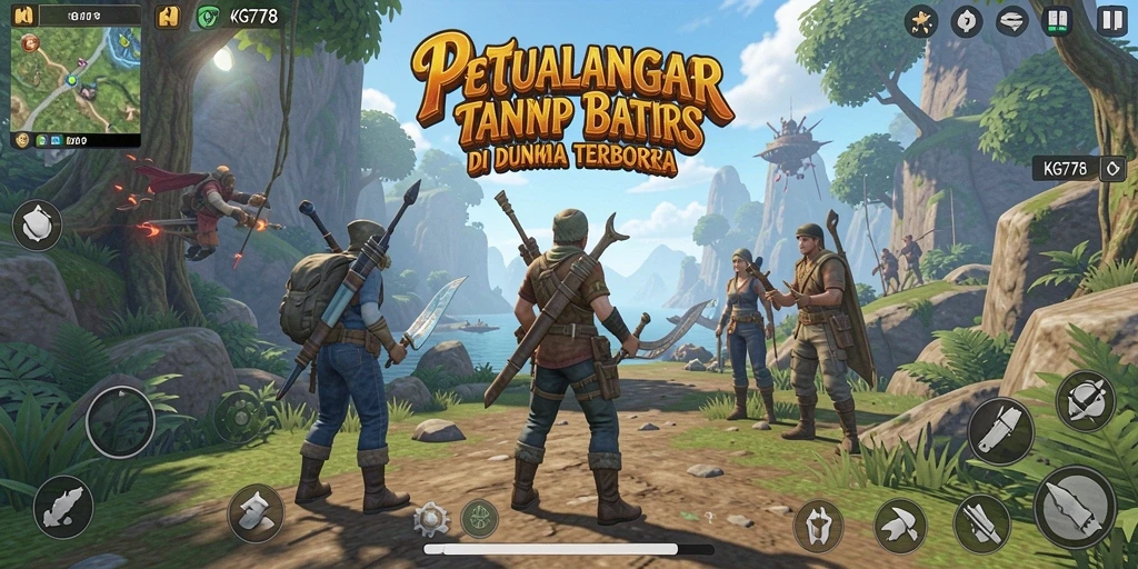 Tampilan gameplay epik dalam dunia Open World KG778.