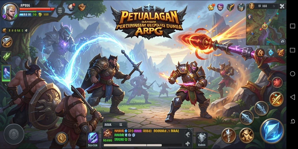 Tampilan gameplay menegangkan dalam dunia RP886 yang luas.