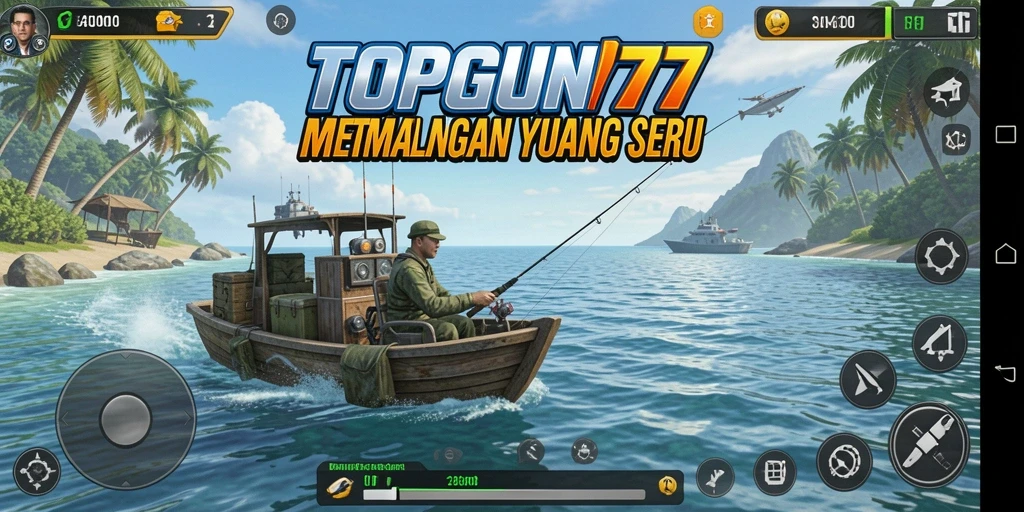Tangkapan ikan yang luar biasa di gameplay TOPGUN77.