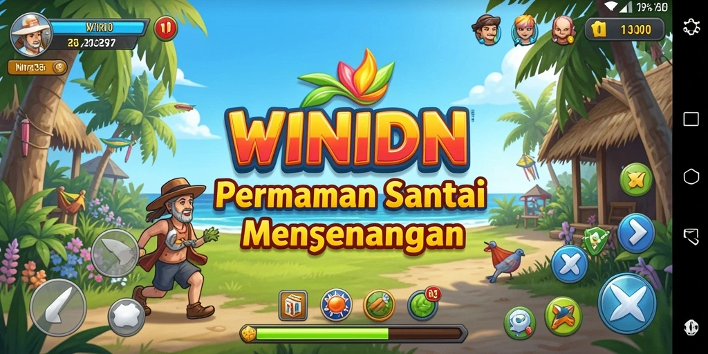 Screenshot gameplay WINIDN yang menunjukkan keseruan bermain.